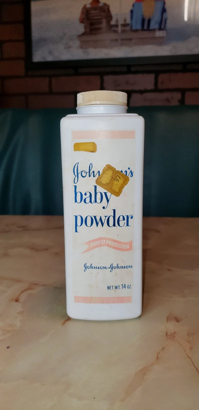 Vintage Johnson’s Baby Powder 14 oz Talc Bottle w/ Embossed Back 1/2 Full
Opens in a new window or t