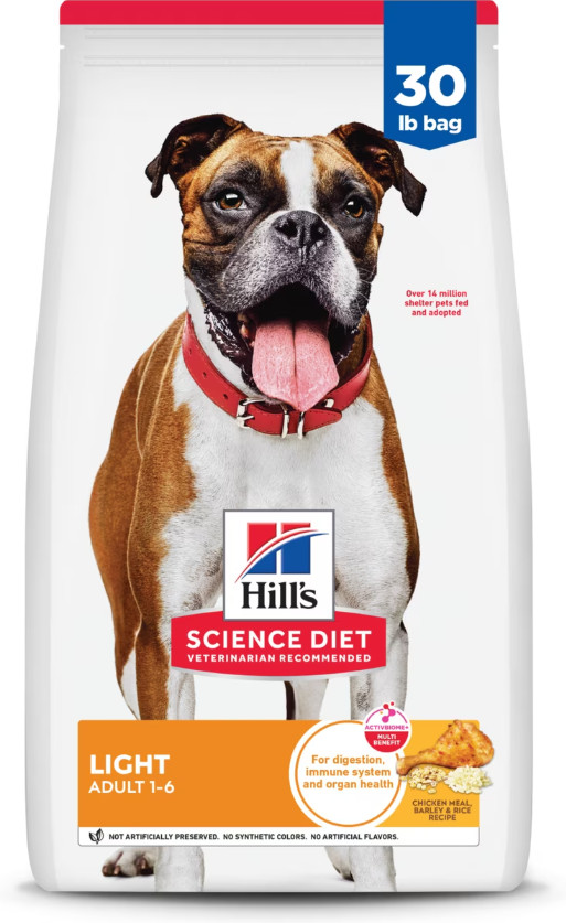 Hill's Science Diet Adult Light Weight Management with Chicken Dry Dog Food,30lb