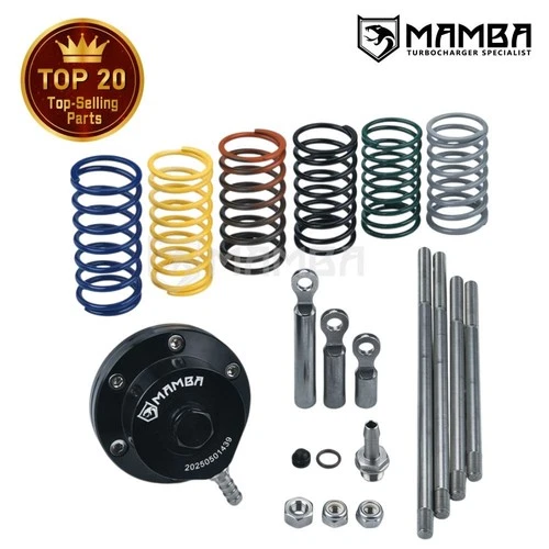 MAMBA Universal Turbo Adjustable Wastegate Actuator w/ 6 x spring + 4 x Rod UK