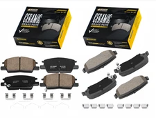 Front Rear Ceramic Disc Brake Pads For 2016-2019 Chevrolet Malibu 1.5L 1.8L 2.0L