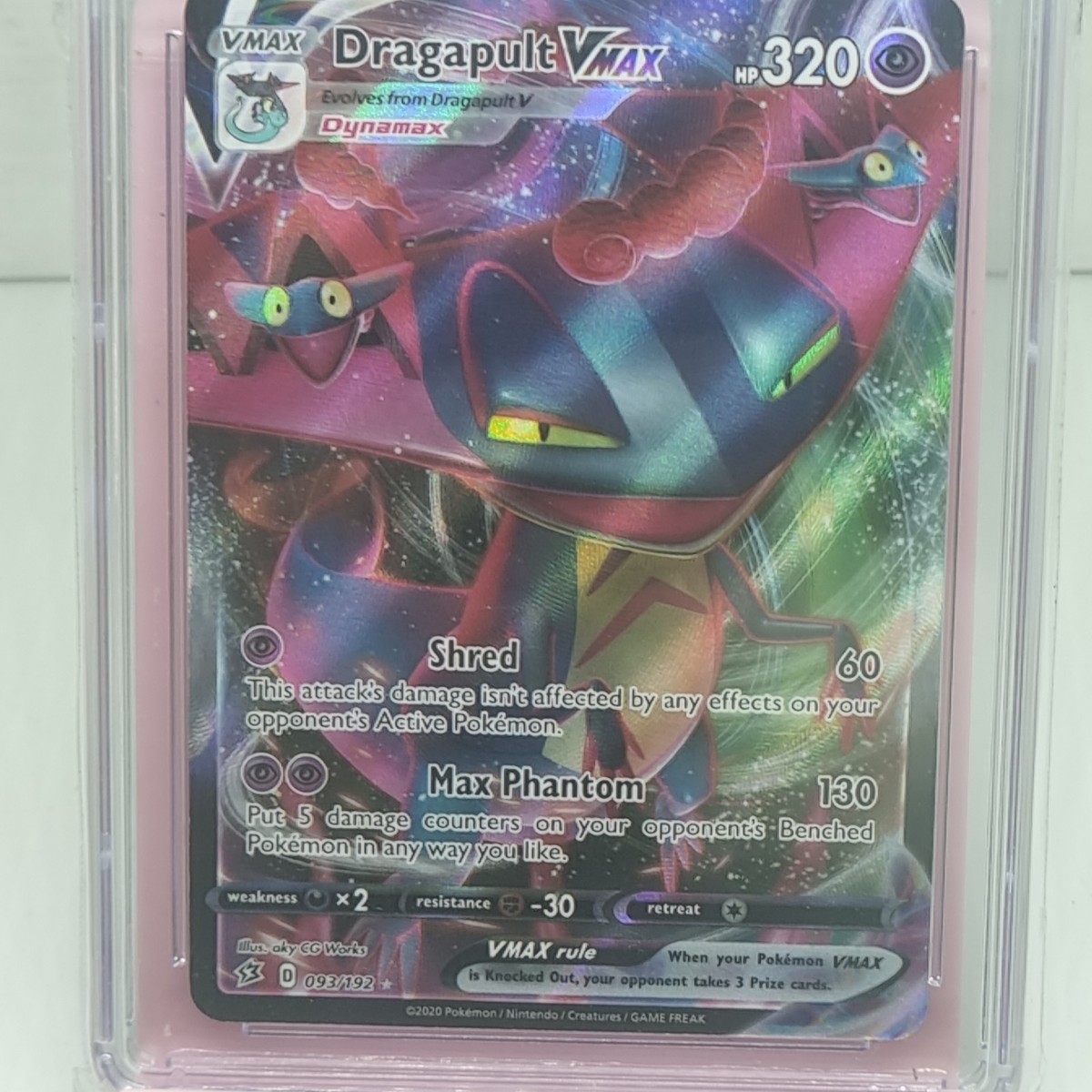 dragapult vmax pokemon card value 093/192 - Ultra Rare Colorless Rule Dragapult VMAX | Rebel Clash