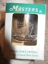 Masters Vintage Crystal Shot Glass Augusta National Golf Club NIB