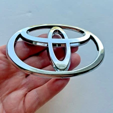 Toyota Rear Trunk Silver Emblem Chrome Badge for CH-R Camry Corolla RAV4