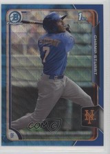 2015 Bowman Chrome Prospects Blue Wave Refractor Champ Stuart #BCP59 x9h