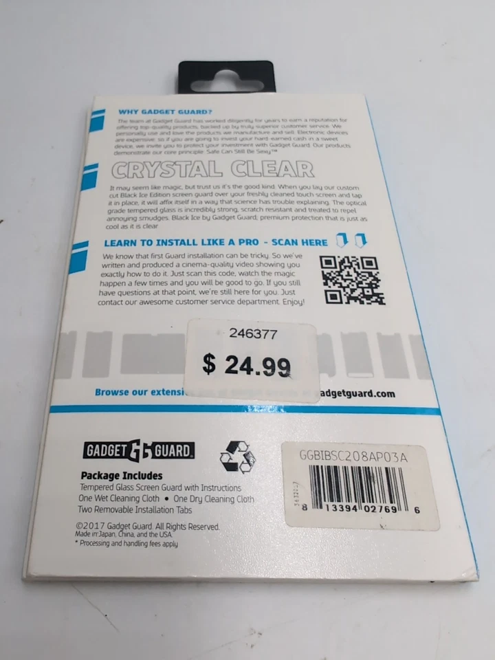 Gadget Guard Black Ice Plus Edition Glass Screen Protector For Apple iPhone X - Image 2 of 4