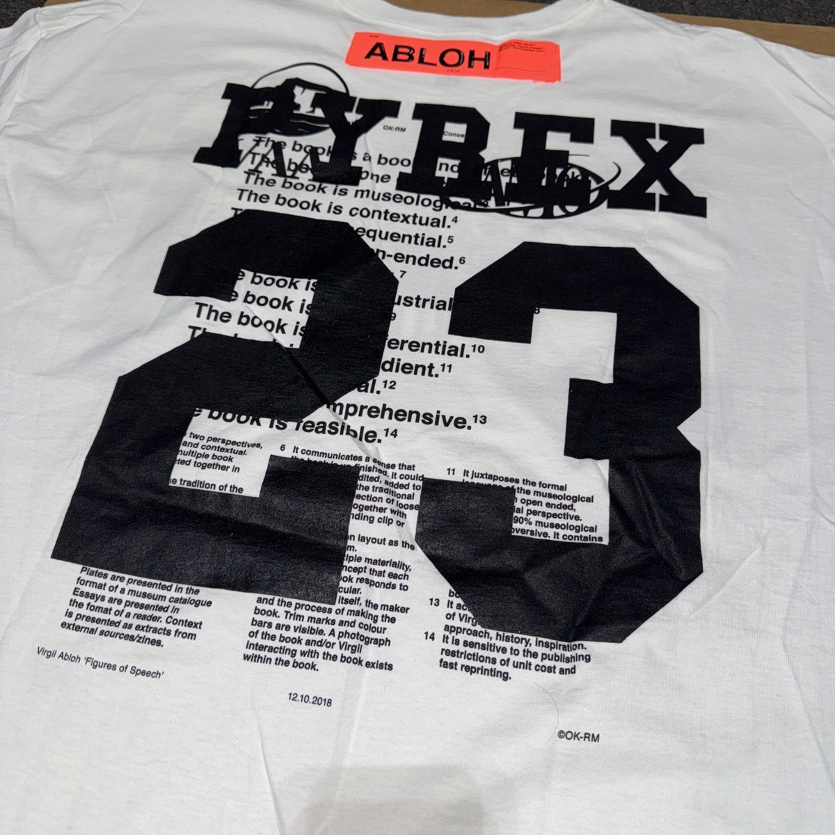 PYREX off-white ★日本未発売★初期モデル Virgil Off-White x Pyrex Team x Virgil Abloh x MCA - Figures of Speech