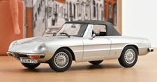 NOREV,ALFA ROMEO 2000 Spider 1973 Light Gray Metallic, 1/18, NOREV187884