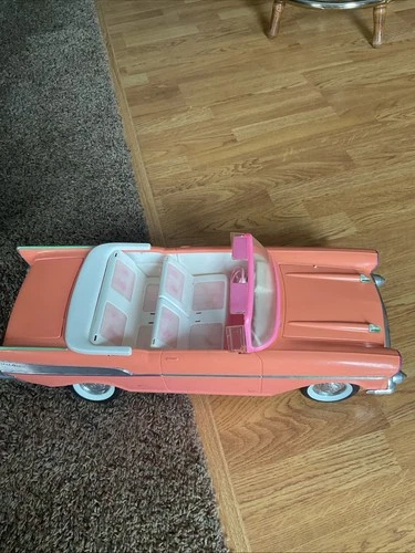 VTG 1988 Barbie Pink '57 Chevy Bel Air Classic Convertible Car Mattel Read Descr