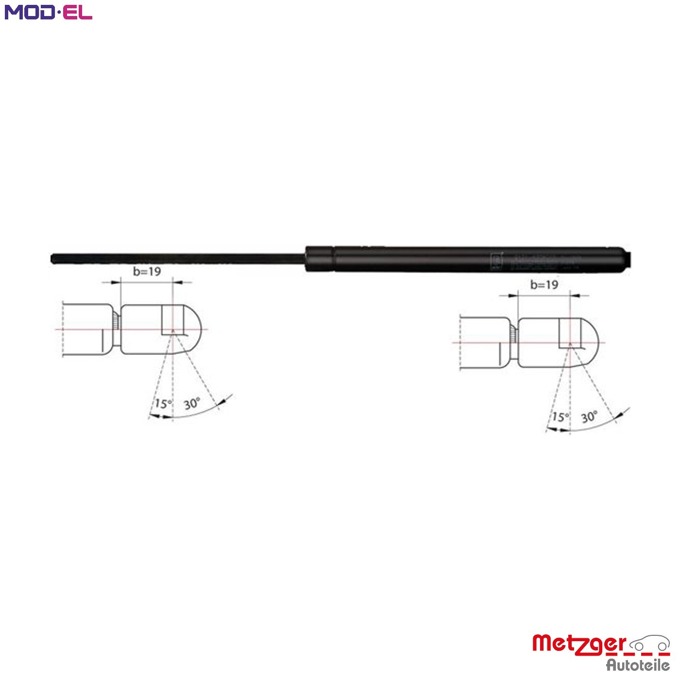 GAS SPRING BOOTCARGO AREA 2110491 FOR SUZUKI SX4/CLASSIC/MONOCAB FIAT 1.5L 4cyl