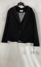 Calvin Klein Women's Black Blazer Jacket 1-Button Notch Lapel NWT Sz 22W