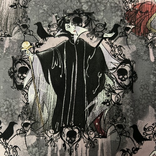 Disney Villains Stoff Baumwolle Quilt 57 x 44 in Maleficent Cruella Evil Queen - Bild 4 von 10