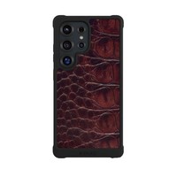 HüLle FüR Samsung Galaxy S25 Ultra Animalprint Krokodil Leder