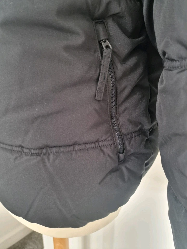 Hollister Mens Faux FurLined Puffer Jacket. New With Tags/Medium/Black. RRP £99  - Image 3 of 4