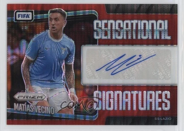 2025 Panini Prizm FIFA Sensational Signatures Red Pulsar Matias Vecino Auto 0d2d