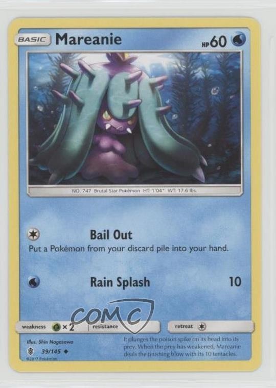 Mareanie Pokémon Sun & Moon Guardians Rising #39