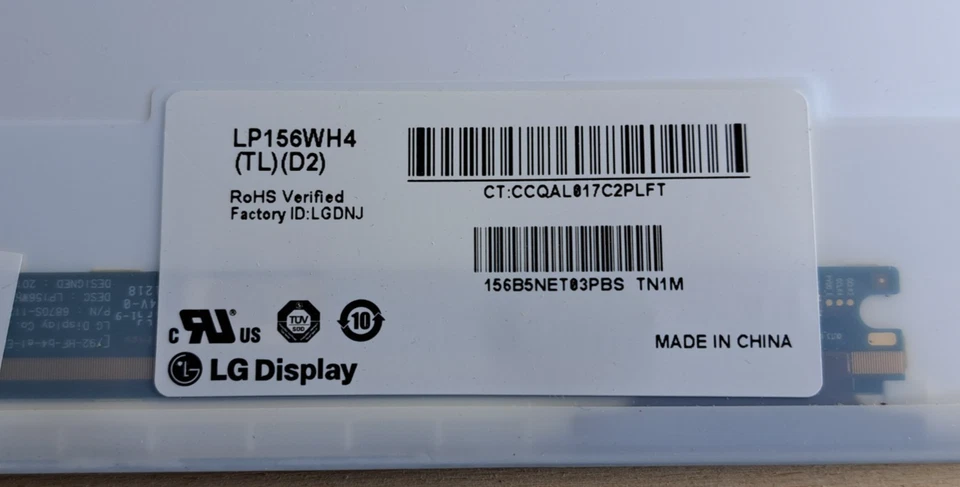 D10 LG Display LP156WH4 (TL) (D2) matt 40 pin 15,6 Zoll - Bild 3 von 3