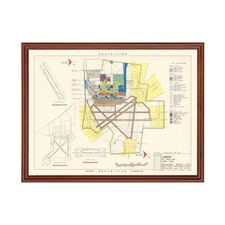 Old Map of Laredo Air Force Base, TX 1951 - V...