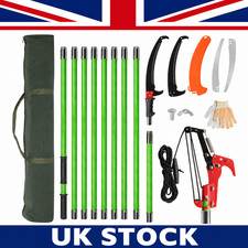 26FT Extendable Pole Saw Tree Pruner Telescopic Cutter Rope saw Branch Lopper