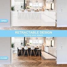 80 INCH EXTRA WIDE RETRACTABLE BABY GATES EXTRA WIDE BABY GATES FOR LARGE WOMHOM