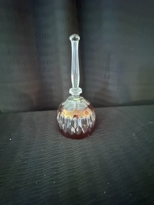 1980's GLOBAL ART LEAD  CRYSTAL BELL WEST GERMANY
