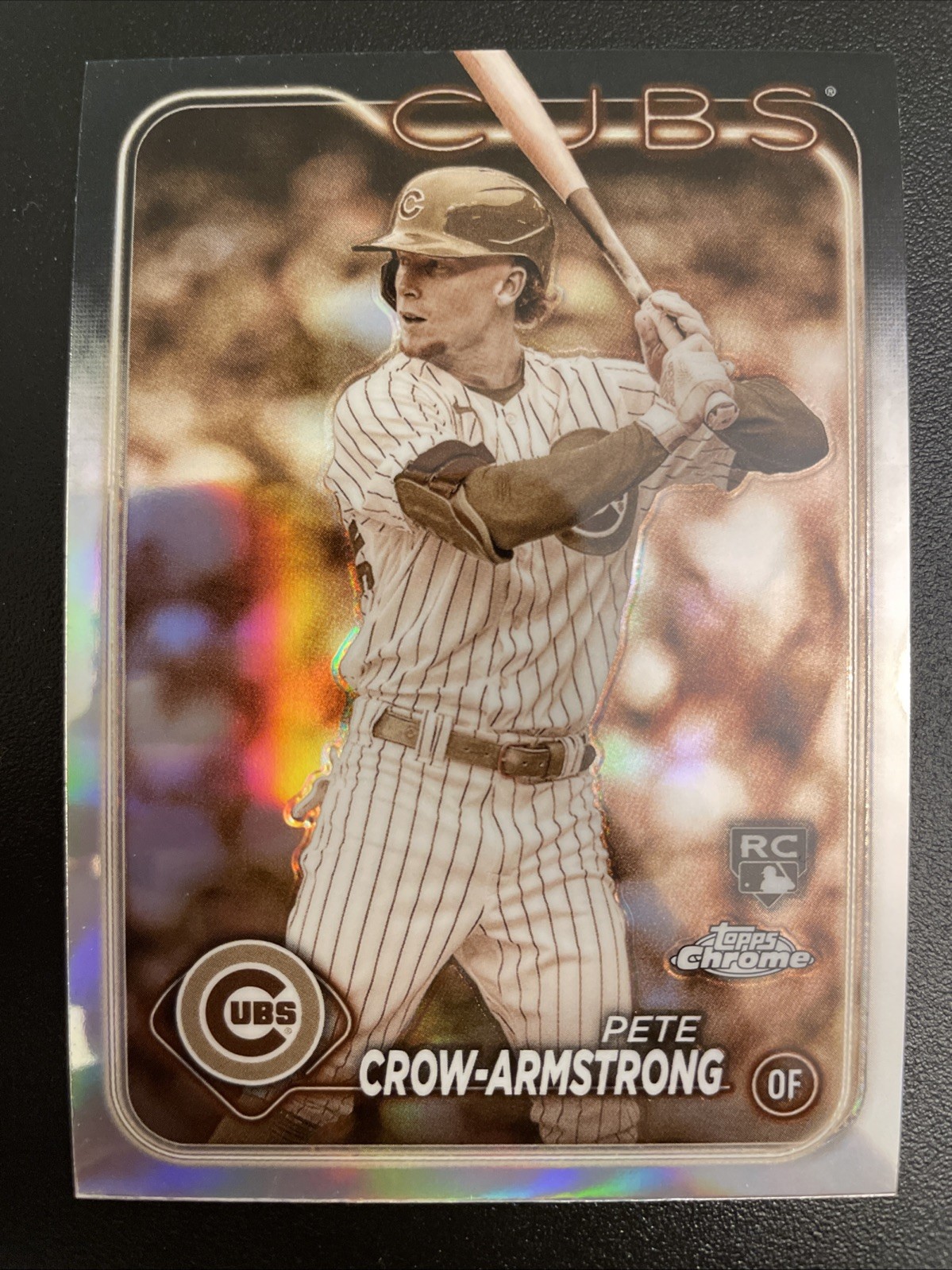 2024 Topps Chrome - Pete Crow-Armstrong #16 Sepia Refractor (RC)