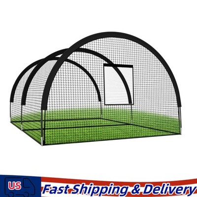 Baseball Batting Cage Net Batting Cages for Backyard Portable Pop Up Cage 32ft