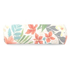 Neu Outdoor Terrasse Nackenrolle Kissen mit Einfassung 17" x 7", verblassen Fleckenresistent