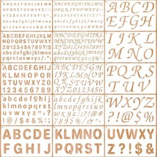 1/2, 3/4, 1, 2 Inch Letter Stencils for Painting, 15 9.8 x 5.9 inches, white