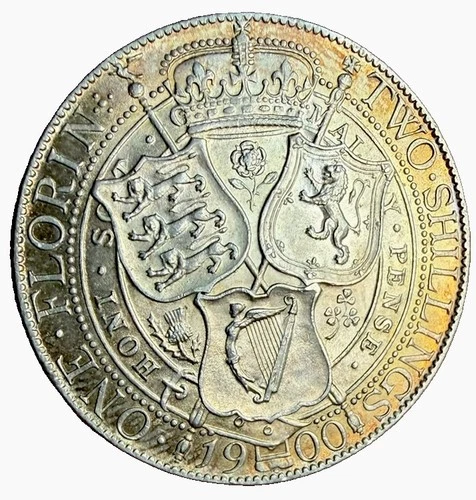 Photo of a 1900 Victoria Florin from an eBay listing that sold on Jul 18, 2026