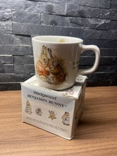 Image of Peter Rabbit Benjamin Bunny Wedgwood Mug/ Child’s Cup Vintage Rare 1987