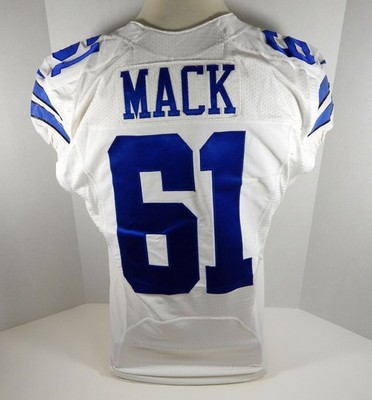 2013 Dallas Cowboys Ryan Mack #61 Spiel Ausgegeben Weißes Trikot