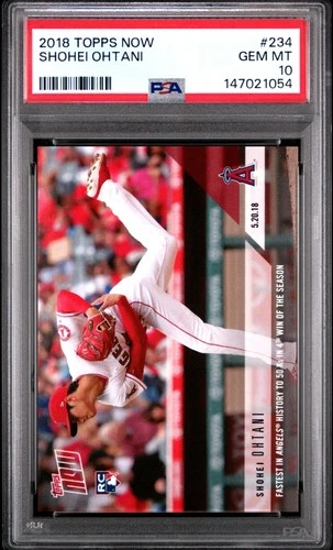Shohei Ohtani 2018 Topps Now #234 Angels PSA 10 Gem Mint