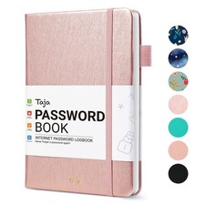 Password Keeper Book with Alphabetical Tabs  Small Password Books for Seniors, Pa