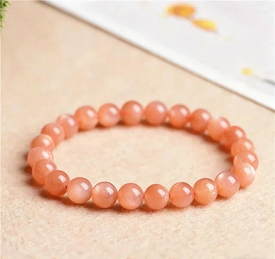 #ad AAA Sunstone 7mm Beads Crystal Reiki Bracelet Boost Confidence and Optimism $14.17