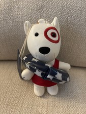NWT Target Patriotic Bullseye Beach Summer USA Keychain Purse Bag Charm HTF