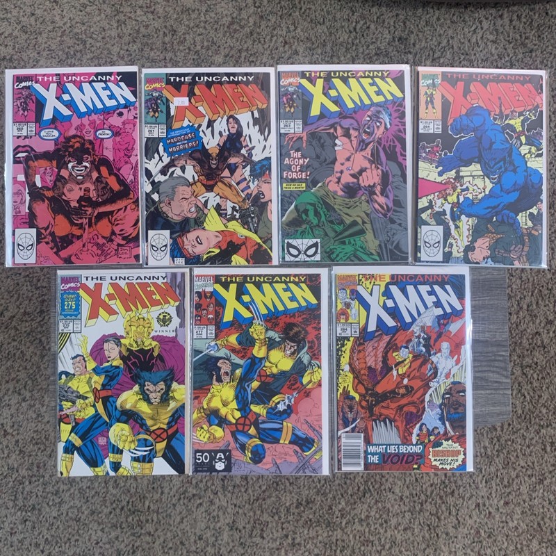 Uncanny X-Men Lot of 7 Mostly Jim Lee Covers + Second Appearance Of Bishop 🔥🗝️