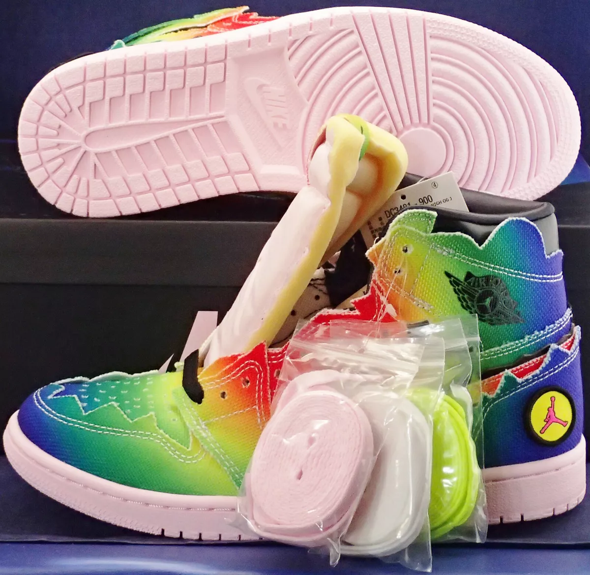 Nike Air Jordan 1 Retro High OG J Balvin Colores Y Vibras SZ US 7.5 (DC3481-900)