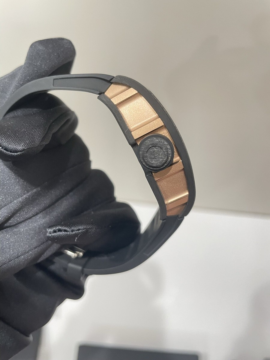 アイドル S-5 RM055 carbon New Richard Mille RM055 ROSE GOLD CARBON TPT Diamond Set