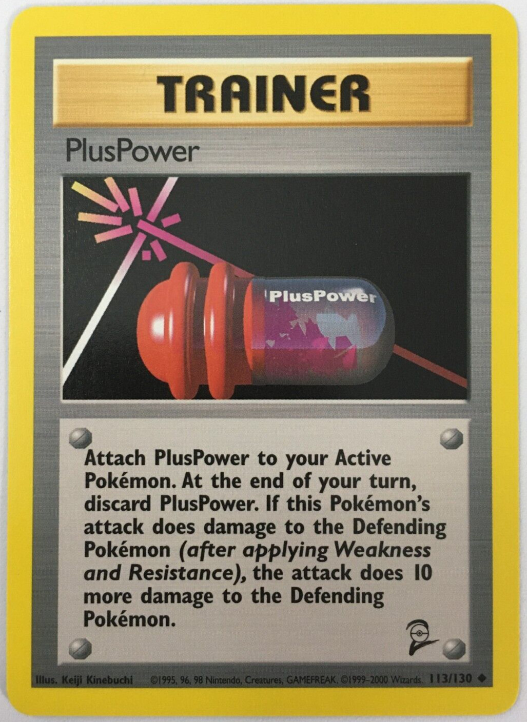 POKEMON PLUSPOWER 113/130 BASE SET 2 UNCOMMON NEAR MINT