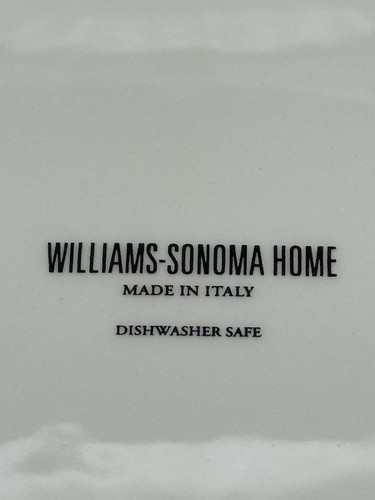 Williams Sonoma Home BAMBUS geprägter Rand ESSTELLER cremefarben 4er SET #B - Bild 5 von 14