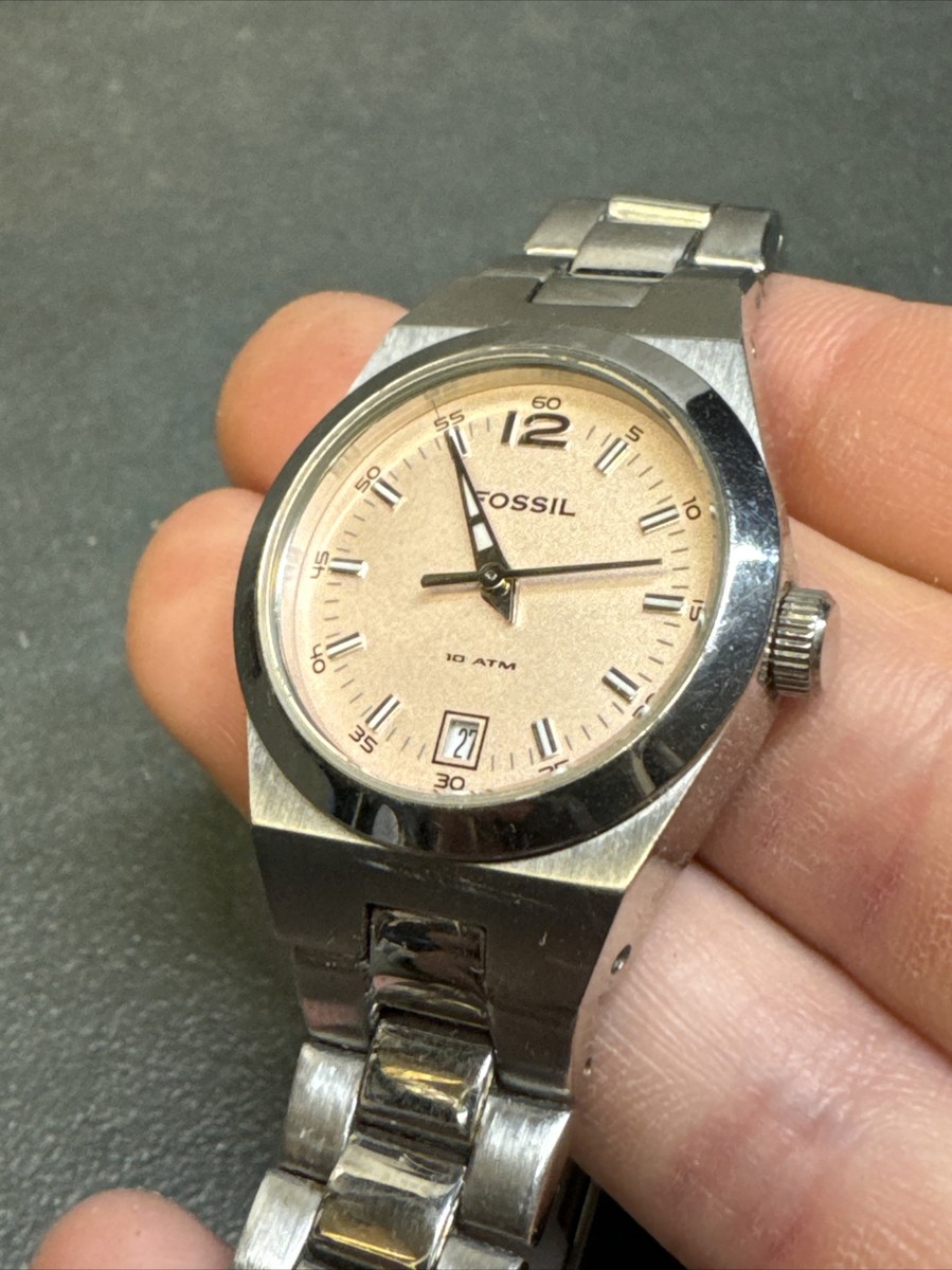 FOSSIL アナログ時計 シルバー/ホワイト FOSSIL（フォッシル）の「FOSSIL フォッシル BIG TIC ビッグ