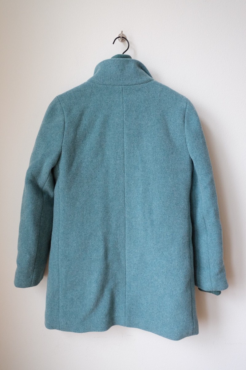 ジャケット・アウター jcrew Lodge Coat Wool Black size2 NWOT JCrew $350 Lodge Coat Italian Stadium-Cloth Wool 2