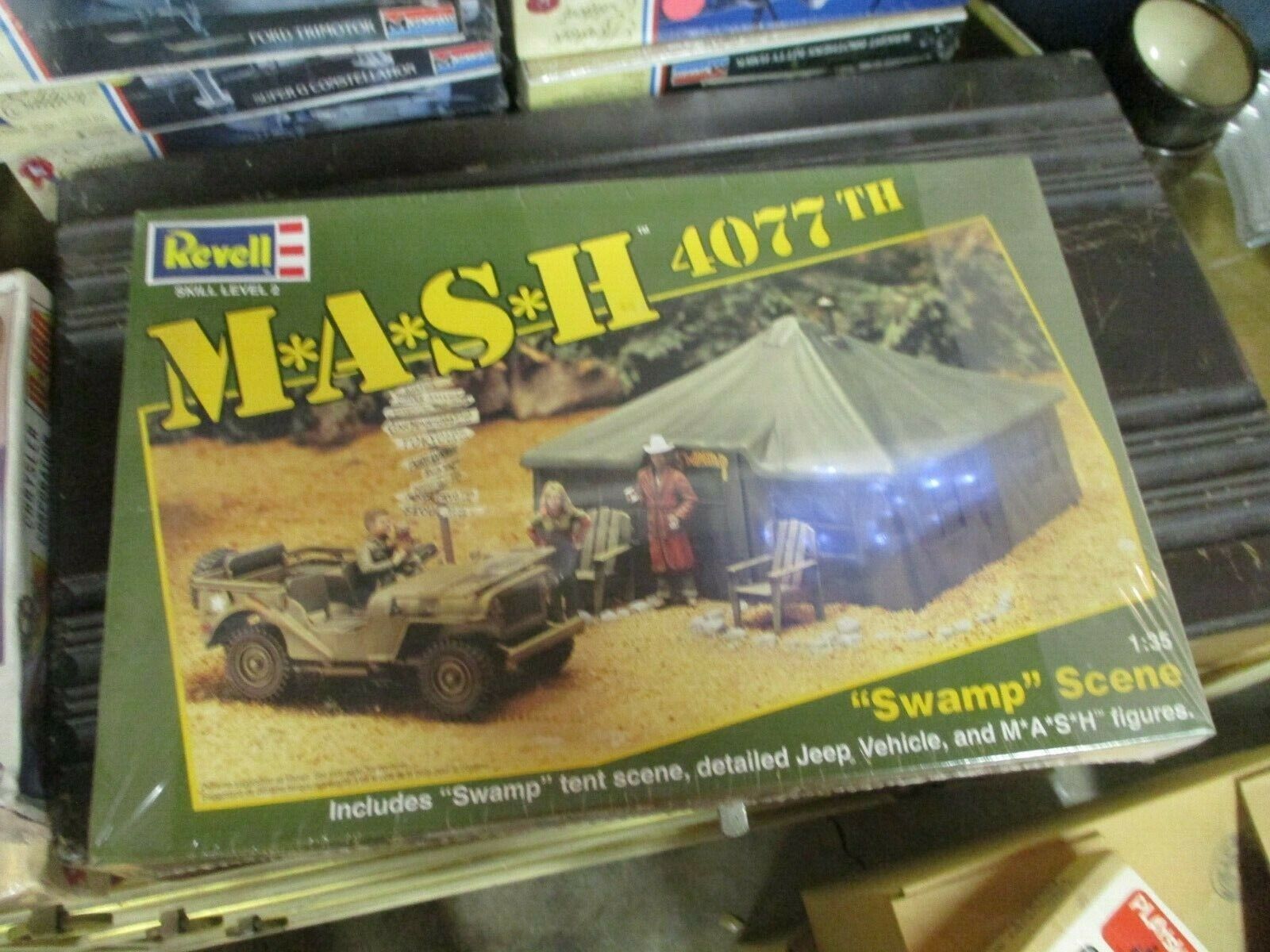 Revell Monogram MASH M*A*S*H Swamp Scene 1:35 Model Kit SEALED 1994