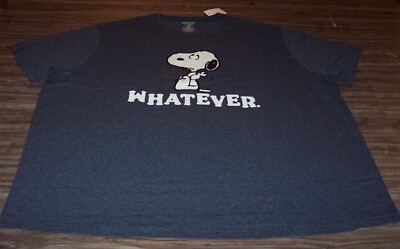 PEANUTS SNOOPY WHATEVER T-Shirt Big and Tall 3XL 3XB NEW w/ TAG | eBay