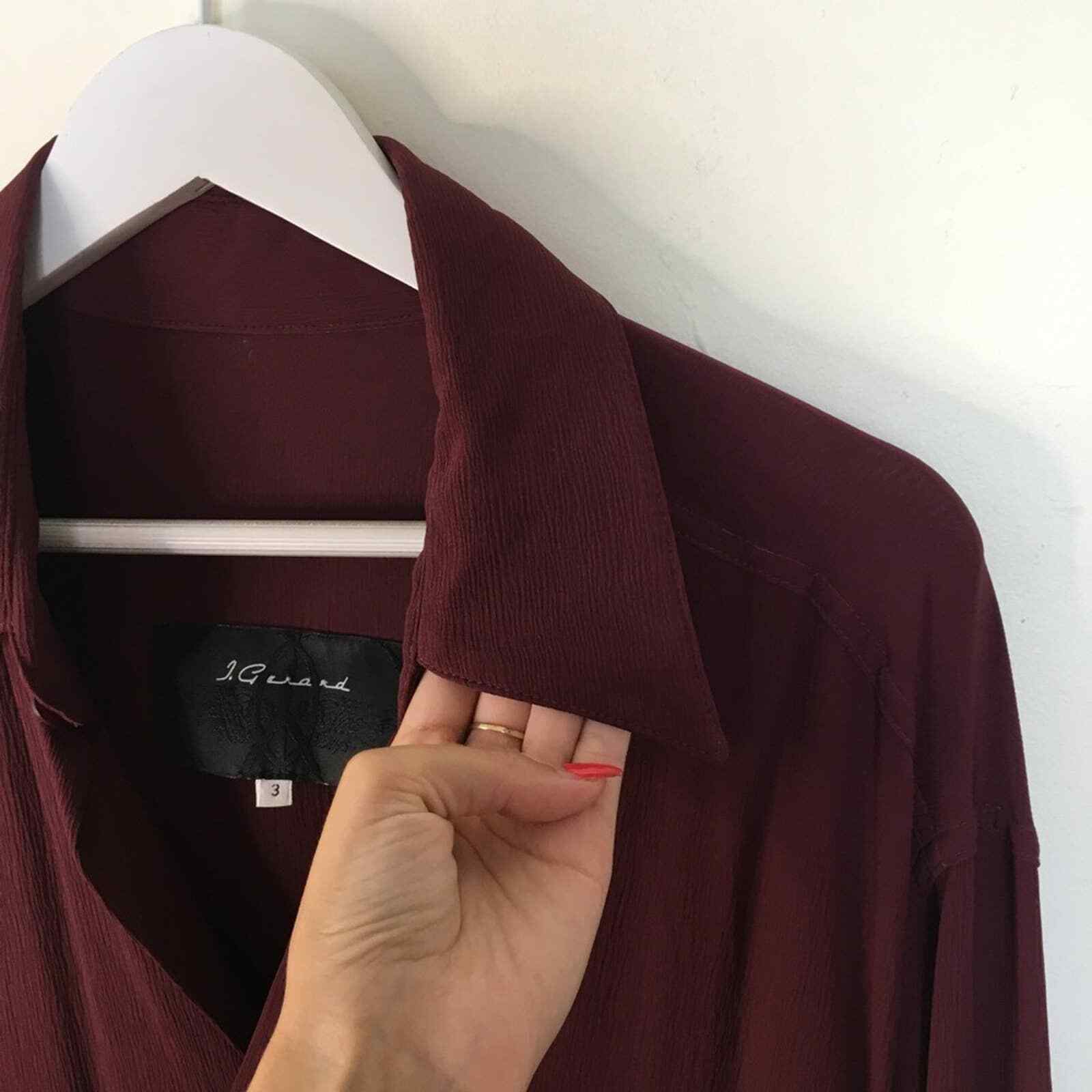 J.Guard Collared Button Down Long Sleeve size 3 - image 9