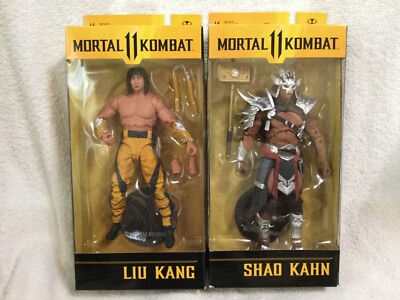 Mortal 11 Kombat Liu Kang & Shao Kahn (Silver Variant) McFarlane MIB  2022