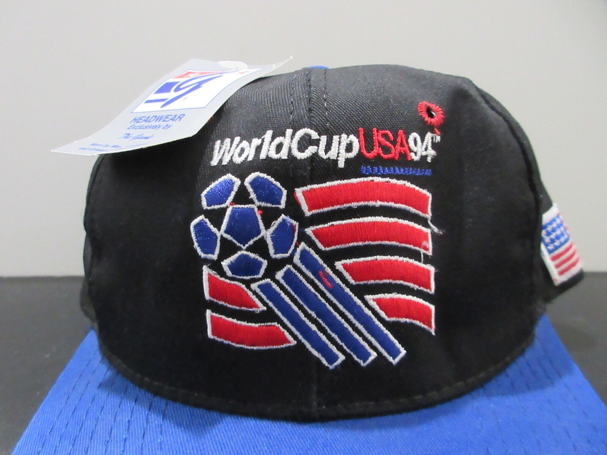 VINTAGE World Cup Hat Cap Snap Back Black Chicago MLS Soccer The