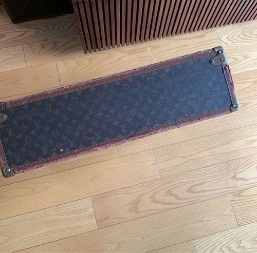 Louis Vuitton Monogram Hard Case Alzer 75 Brown Leather Trunk Travel Bag # - Picture 7 of 10