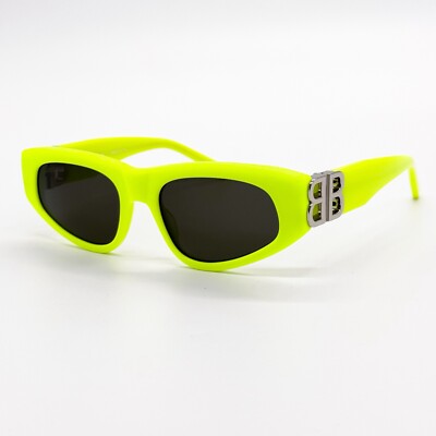 NEW BALENCIAGA BB0095S 007 GEOMETRIC YELLOW GREY WOMEN  display picture 2