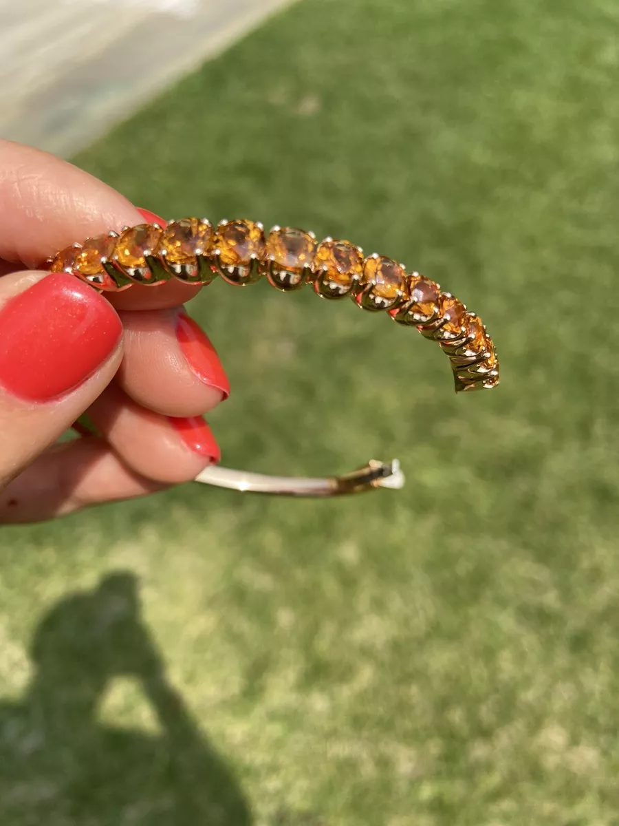 Citrine 2024 bangle bracelet